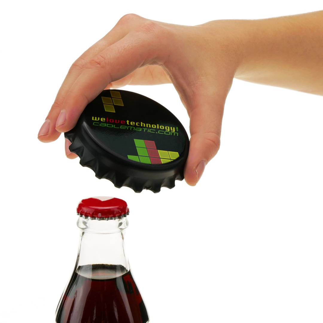 Ouvre-bouteille magnétique pour réfrigérateur modèle Love - Cablematic