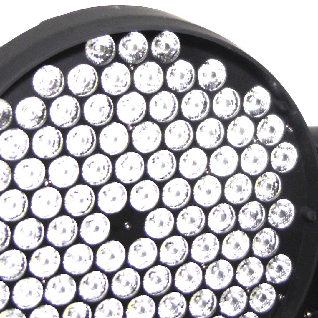Foco de cabezal móvil 108 LED 1W DMX512 Flat