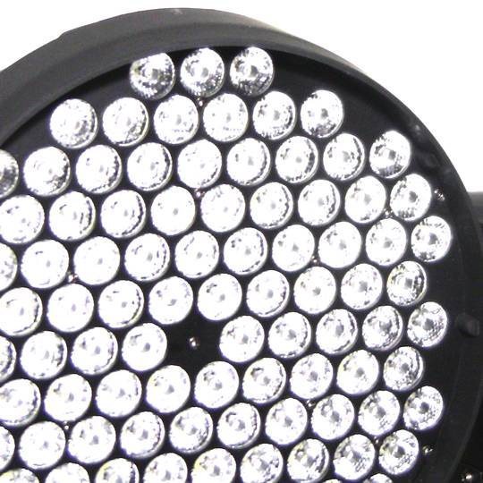 Foco de cabezal móvil 108 LED 1W DMX512 Flat
