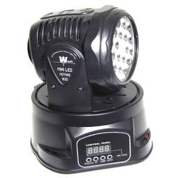 Foco de cabezal móvil 18 LED DMX512 MiniLED