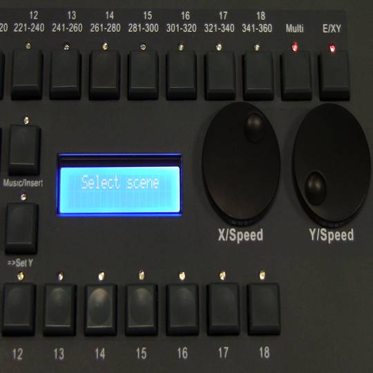 Kontroler DMX 512 z 20 suwakami 6U
