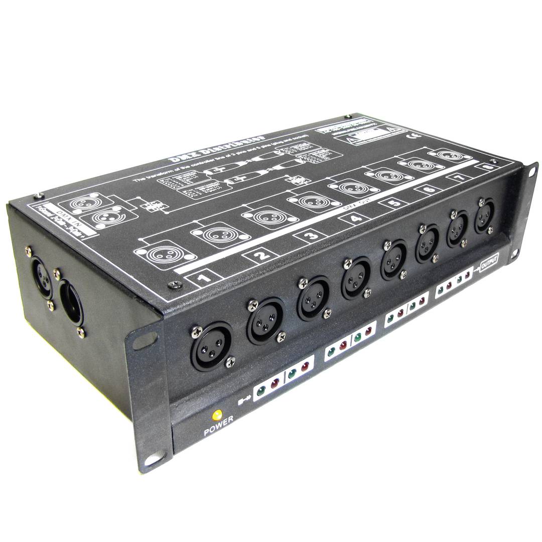 Multiplicador DMX 512 de 8 puertos