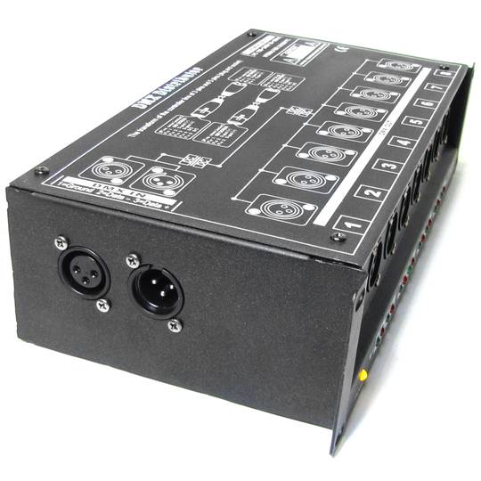 Multiplicador DMX 512 de 8 puertos