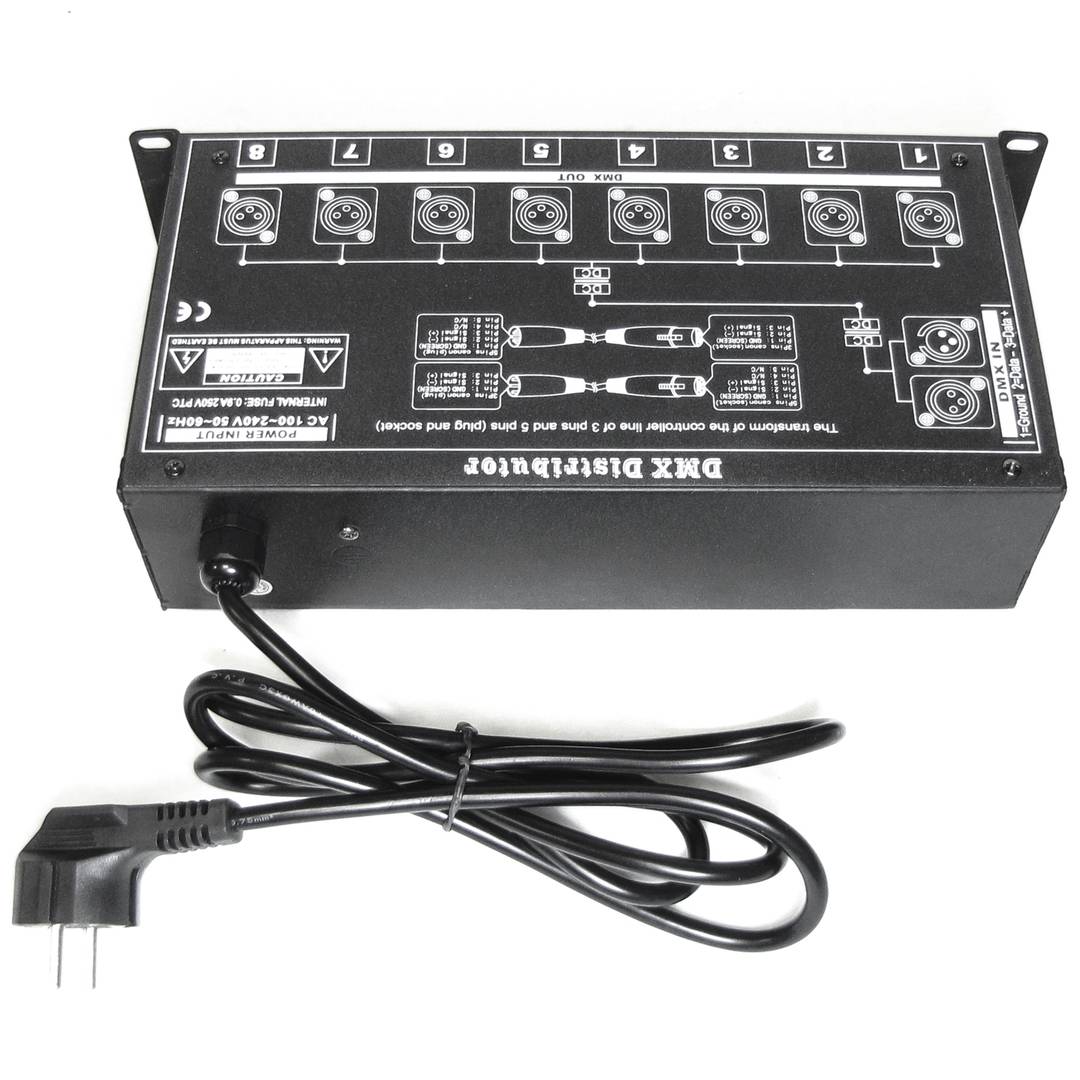 Multiplicador DMX 512 de 8 puertos