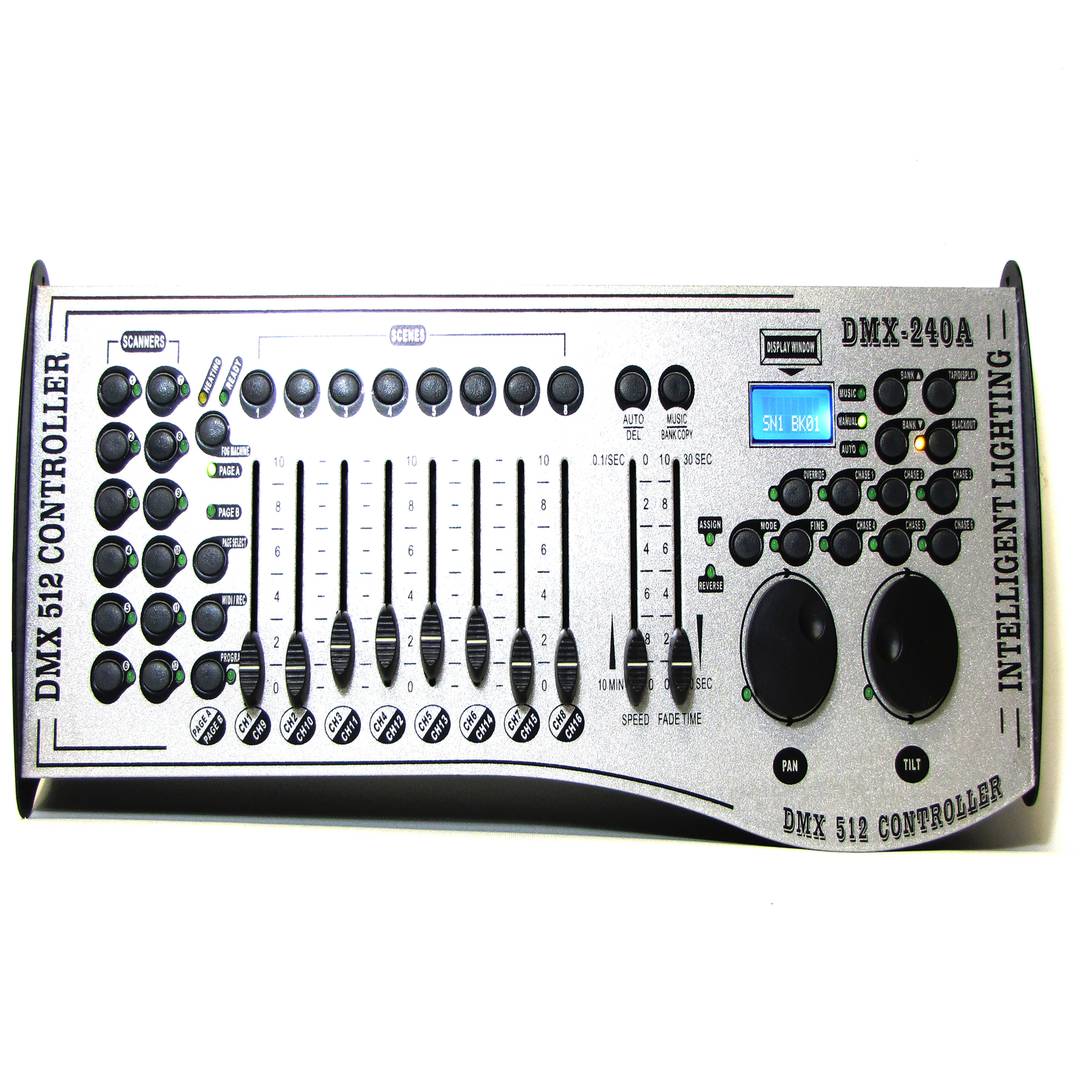 DMX Controller 512 of 8 faders DMX-240A