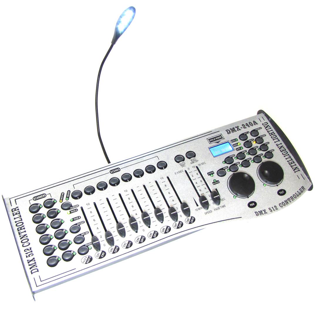 DMX Controller 512 of 8 faders DMX-240A