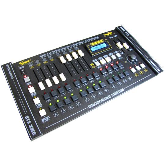 Contrôleur DMX-512 avec 8 curseurs. Modèle Crocodile 2024