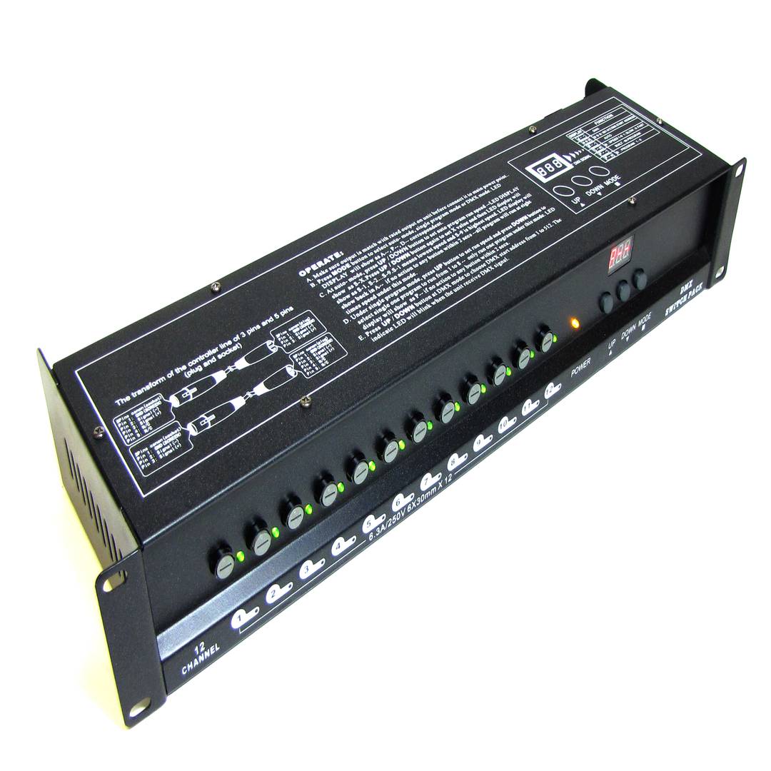 Controller ON/OFF 12 channel DMX 512