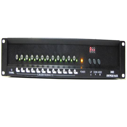 Controller ON/OFF 12 channel DMX 512