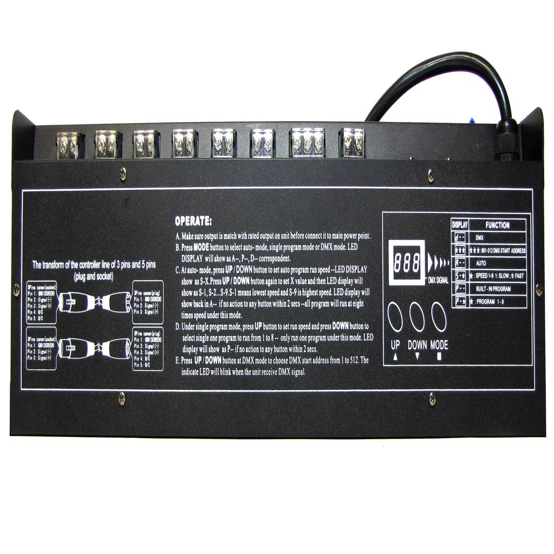 Controller ON/OFF 12 channel DMX 512
