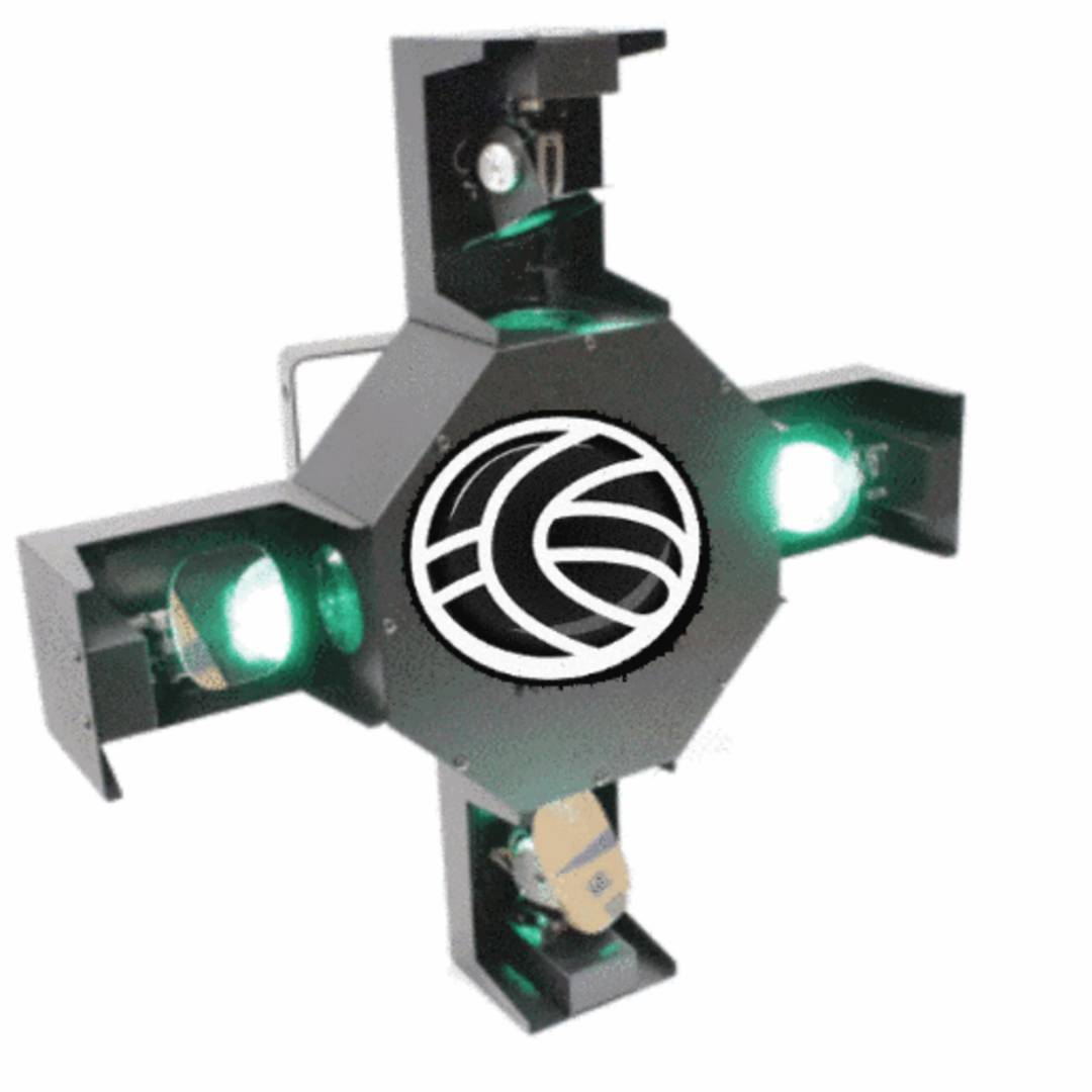 Luz de efectos LED DMX512 cross scanner