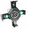 Luz de efectos LED DMX512 cross scanner