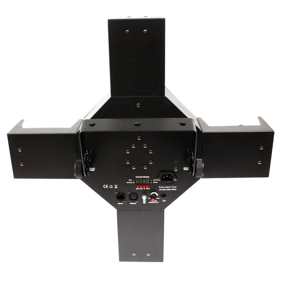 Luz de efectos LED DMX512 cross scanner