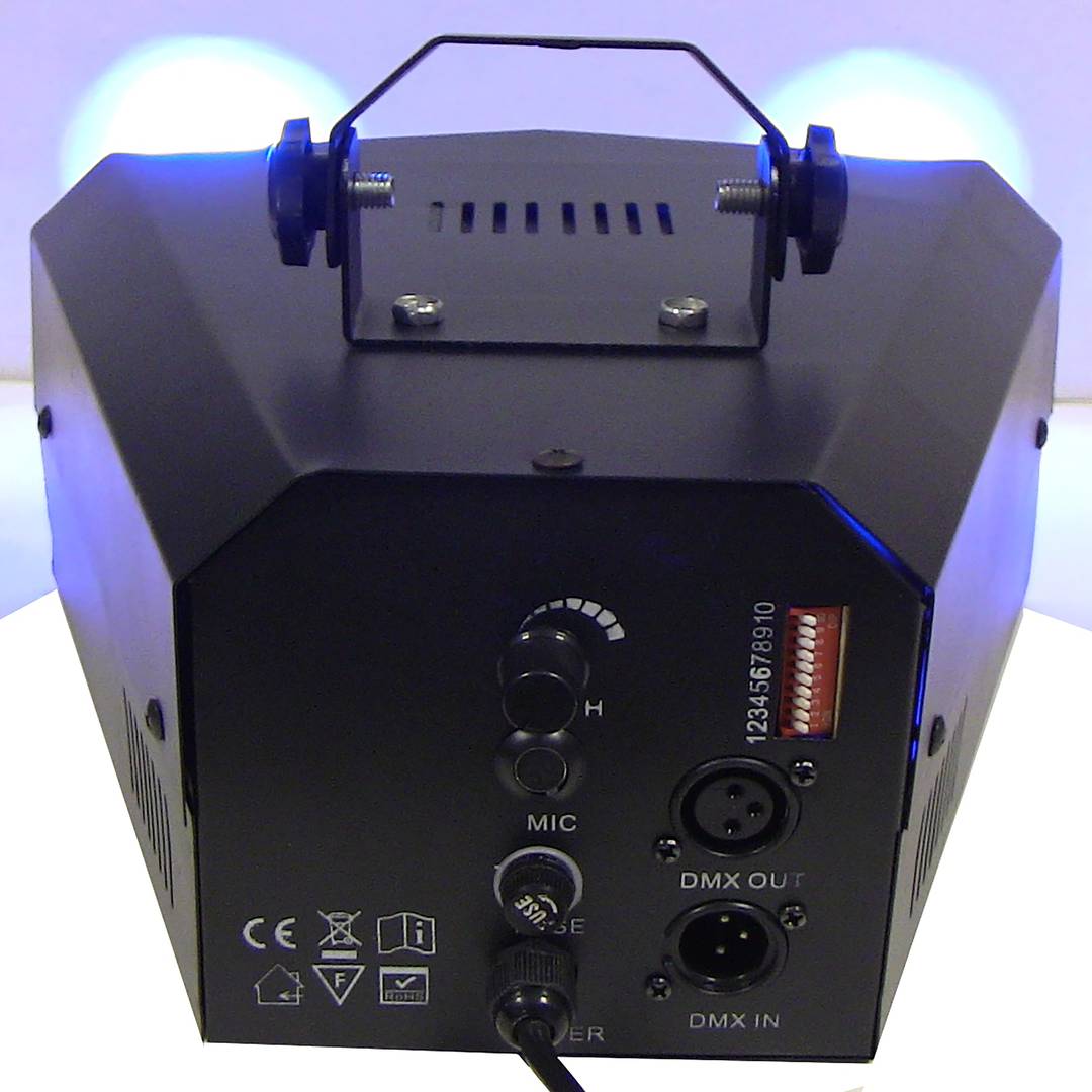 DMX512 luz LED efeito derby 2 holofotes