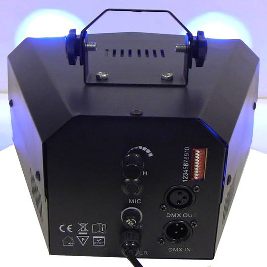 DMX512 luz LED efeito derby 2 holofotes