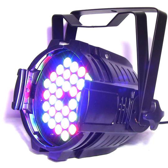 PAR64 spot 36 LED 1W zwart