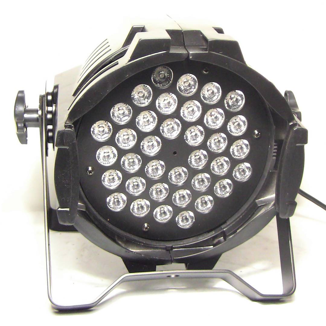 PAR64 spot 36 LED 1W zwart