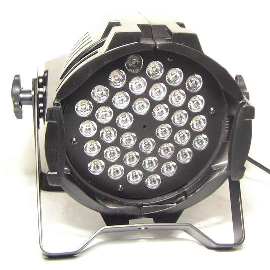 PAR64 spot 36 LED 1W zwart