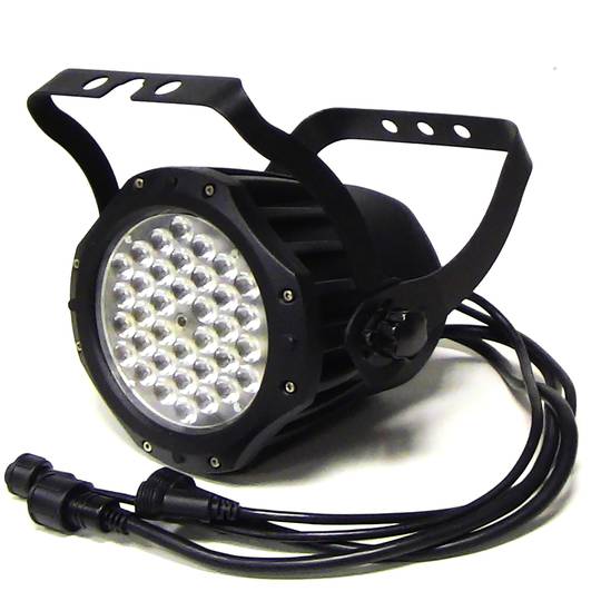Foco PAR64 de 36 LED de 1W negro IP65