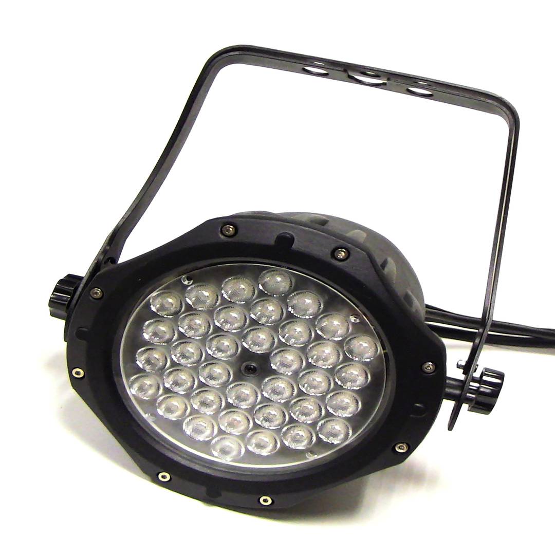 Foco PAR64 de 36 LED de 1W negro IP65