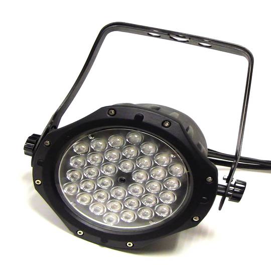 Foco PAR64 de 36 LED de 1W negro IP65