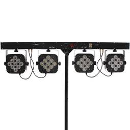 Barra de 4 focus PAR56 9 LED 3W RGB DMX512