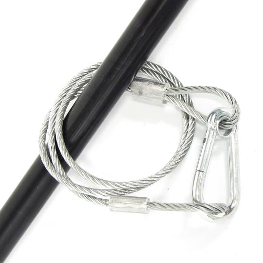 Linka stalowa bezpieczna 90 cm 5 mm