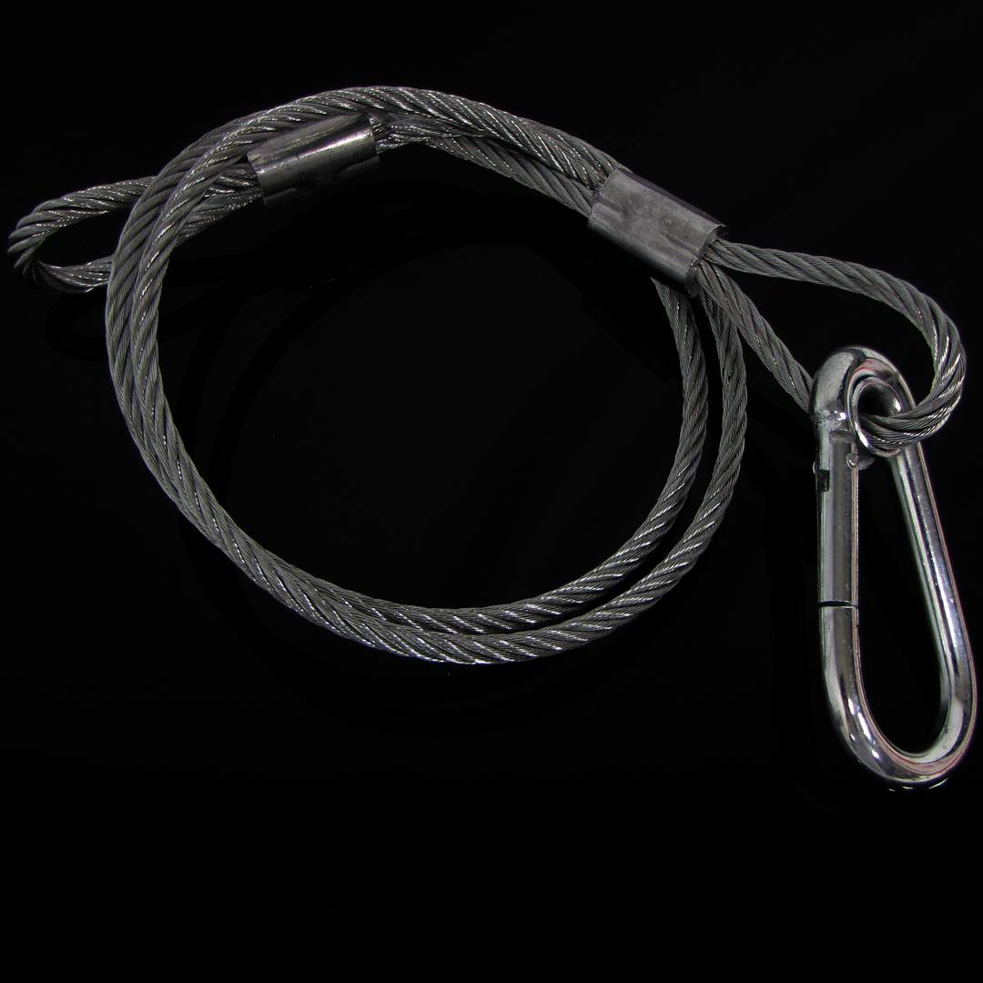 Linka stalowa bezpieczna 90 cm 5 mm