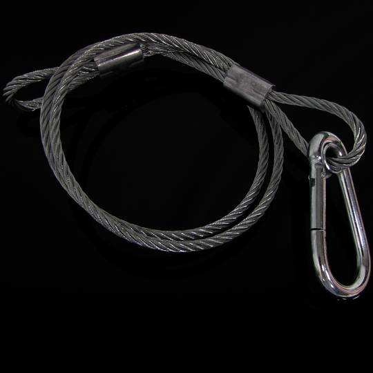 Linka stalowa bezpieczna 90 cm 5 mm