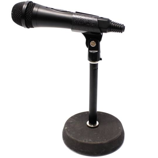 Supporto microfono da tavolo nero