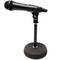 Supporto microfono da tavolo nero