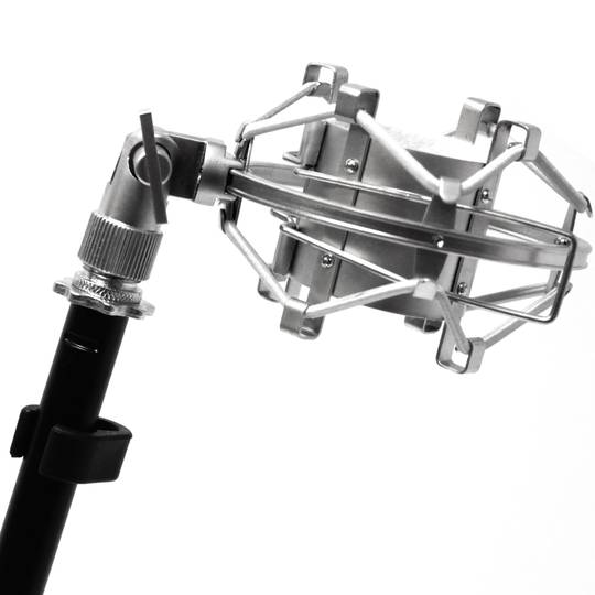 Spider support for microphone E