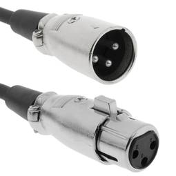 Cable DMX DMX512 XLR 3pin mascle a XLR 3pin femella 10m