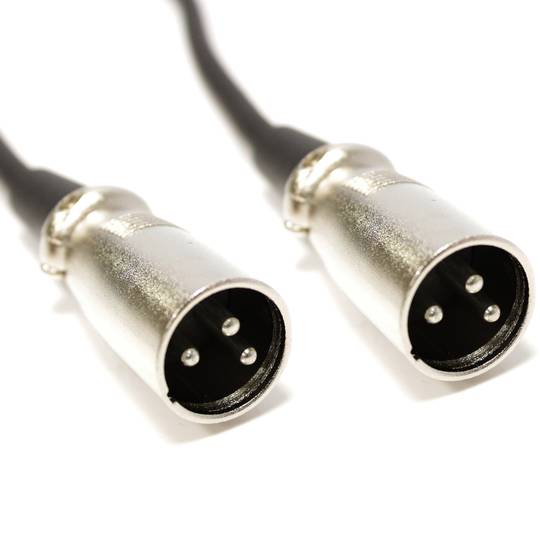 Cable DMX DMX512 XLR 3pin mascle a XLR 3pin mascle 0,5 m