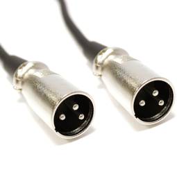 Cable DMX DMX512 XLR 3pin mascle a XLR 3pin mascle 1m