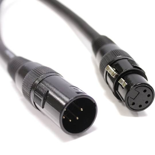 Cable DMX DMX512 XLR 5pin macho a XLR 5pin hembra 1m