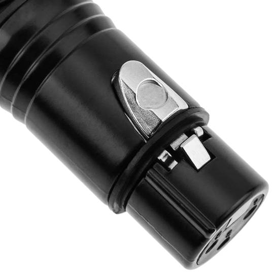 Connector XLR3 3-pin femella negre