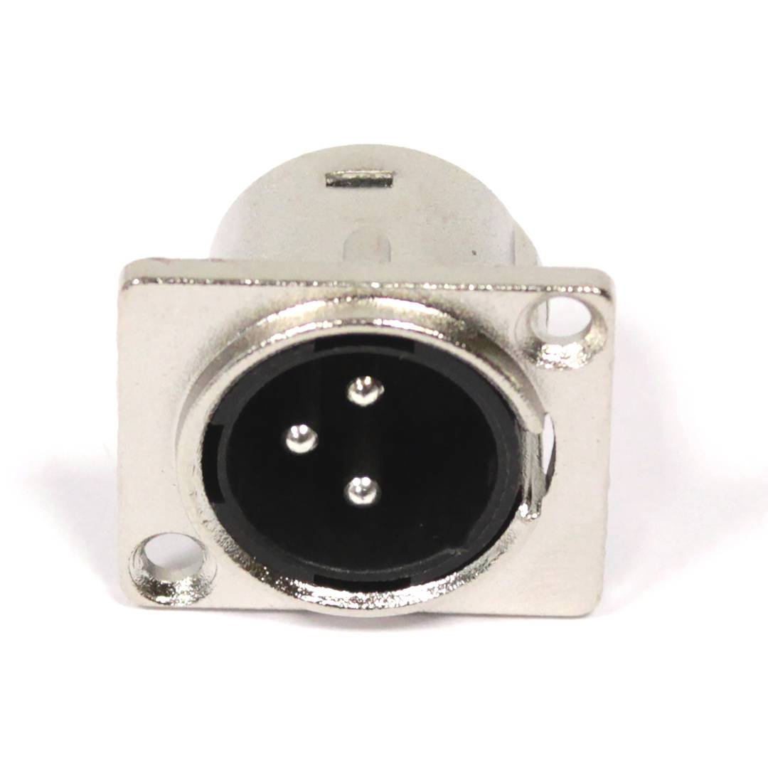 XLR3-Stecker 3-poliges männliches Metallblech