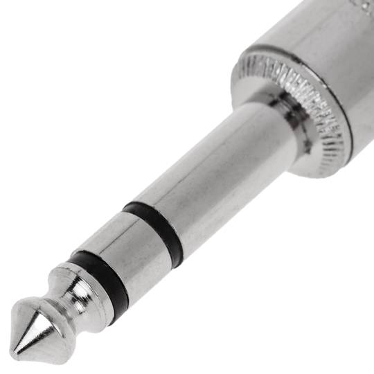 Conector de audio jack 6.3mm macho mono metal HQ