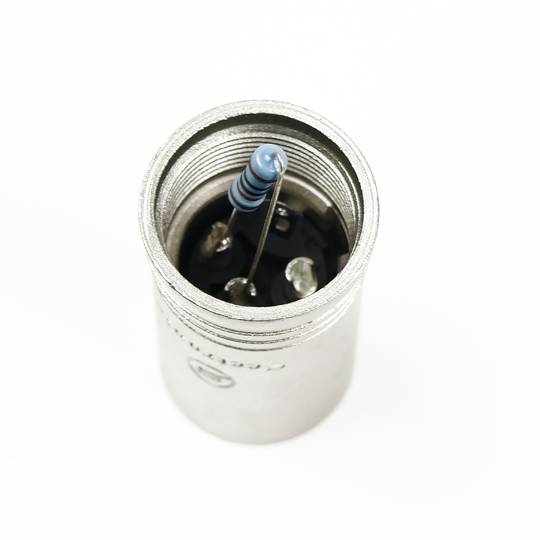 DMX512 XLR3 mannelijke 120 ohm terminator