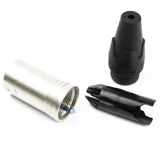 DMX512 XLR3 mannelijke 120 ohm terminator