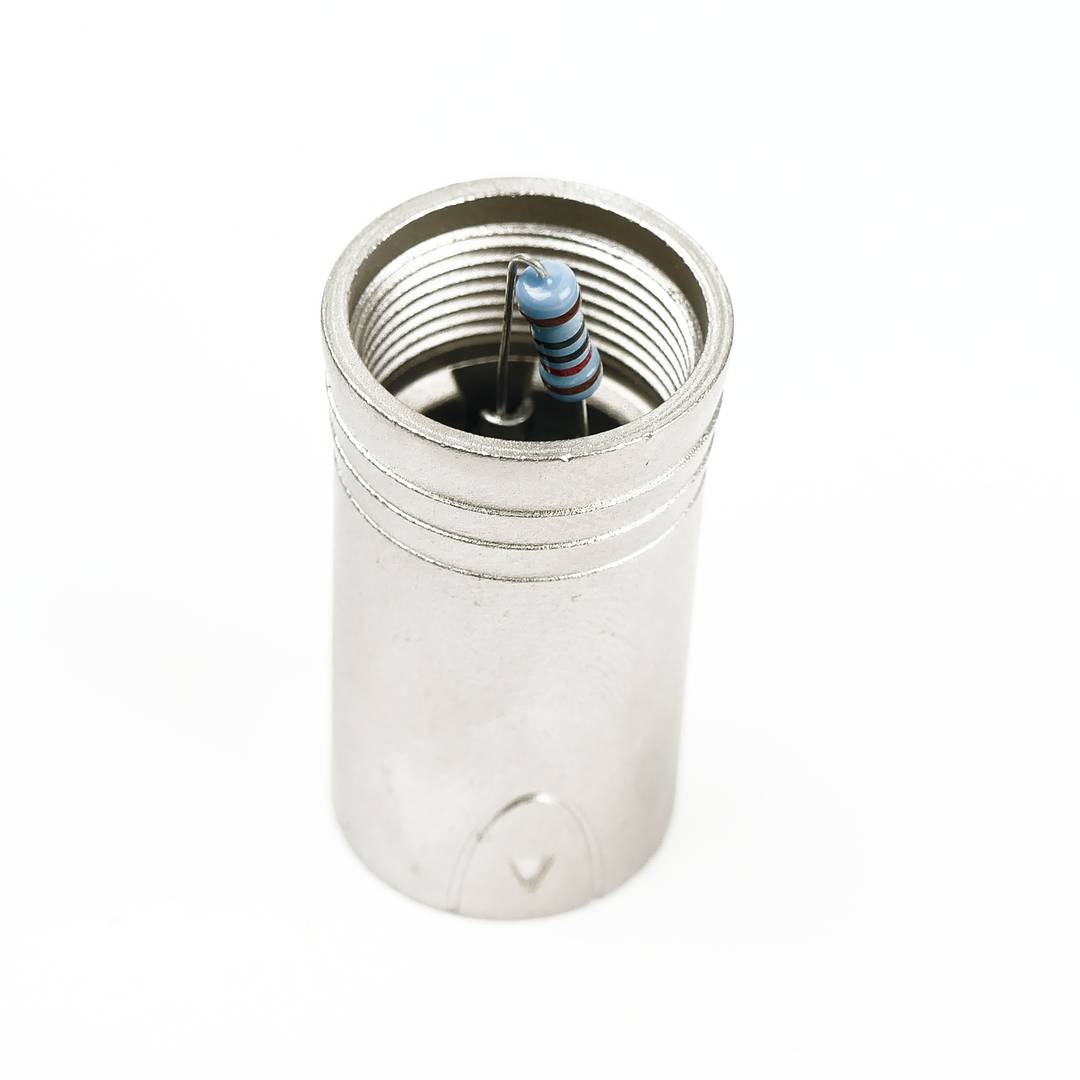 DMX512 XLR3 mannelijke 120 ohm terminator