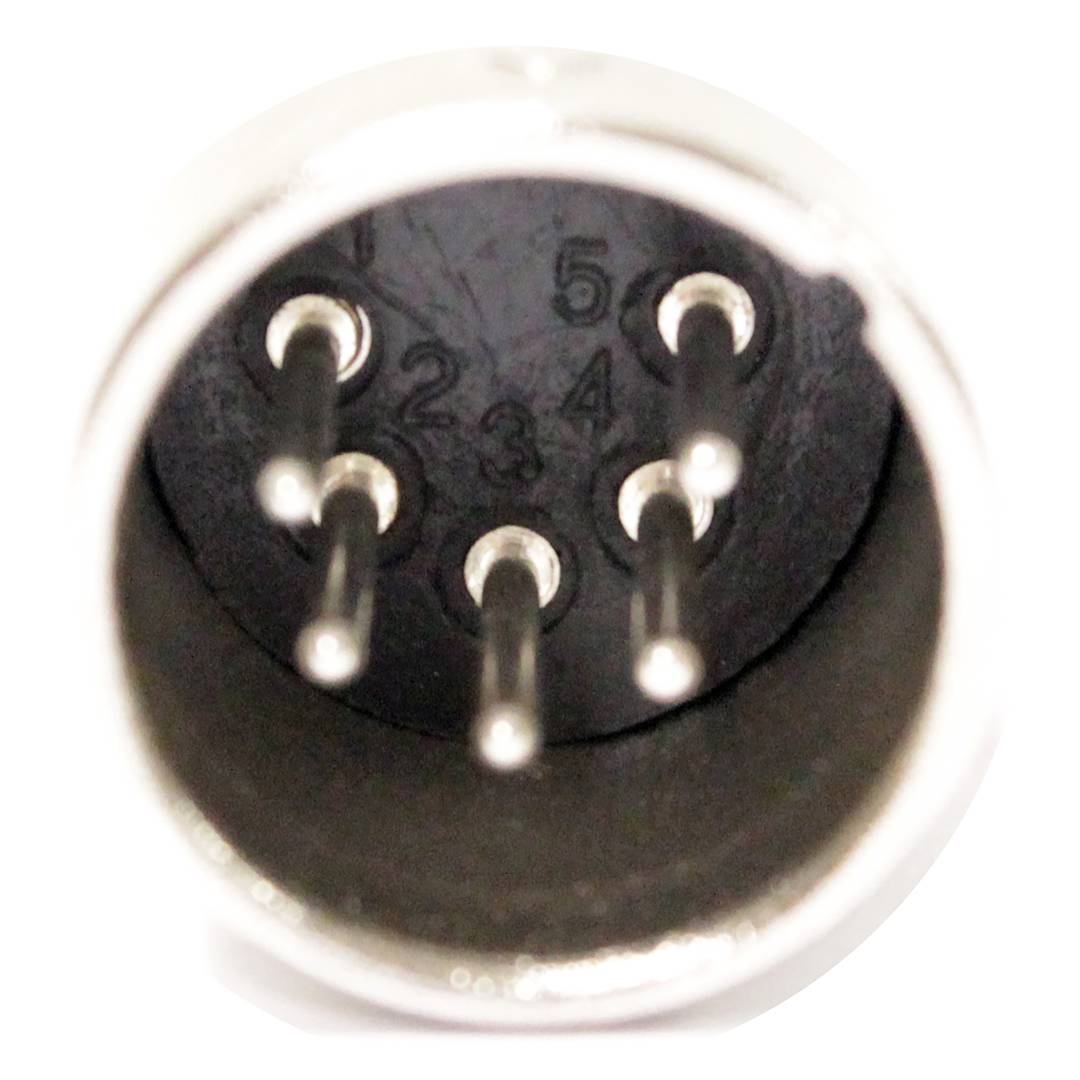 Conector XLR 5pin macho metálico