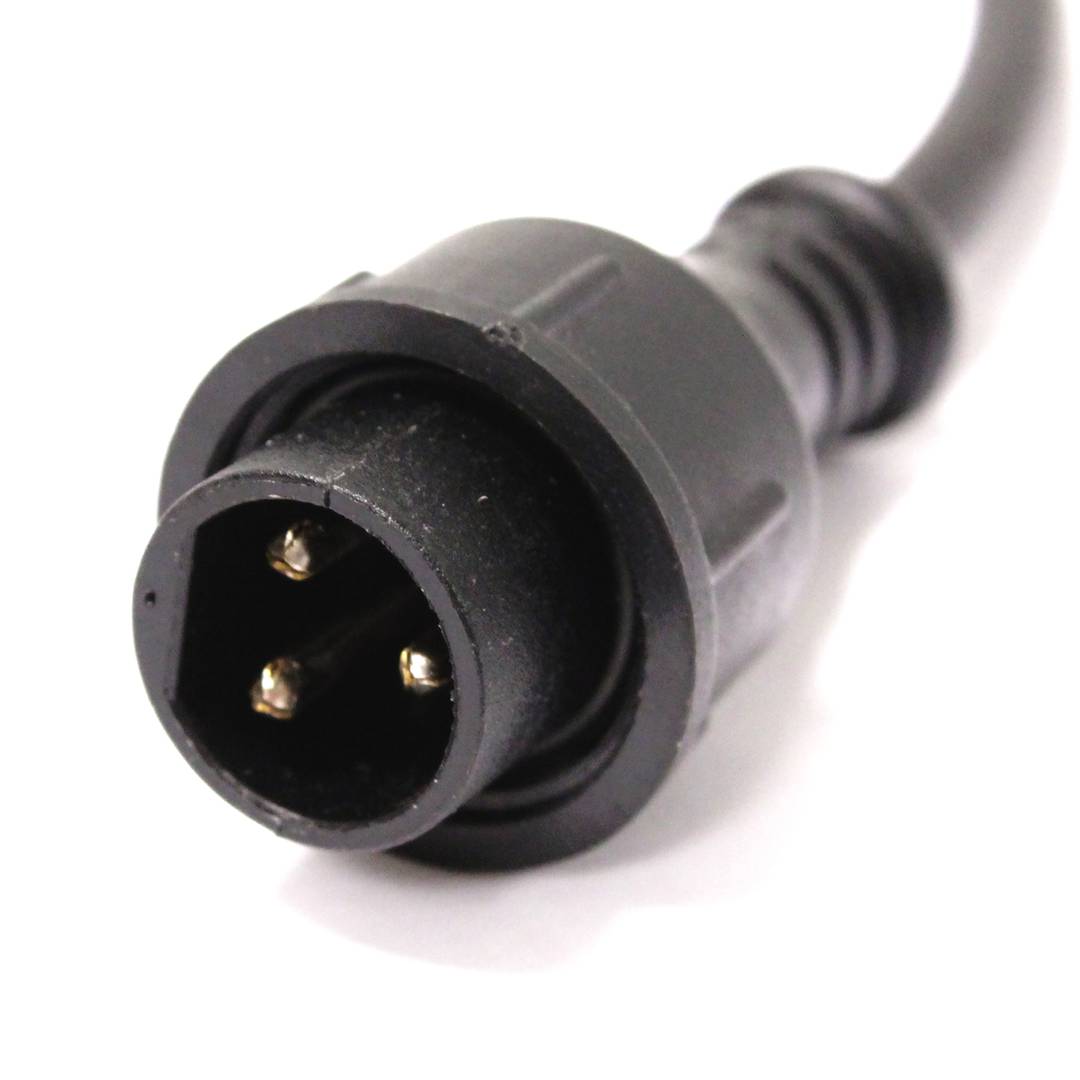 Cable DMX DMX512 XLR-IP65 3pin macho a XLR-IP65 3pin hembra 0,5m