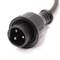 Cable DMX DMX512 XLR-IP65 3pin macho a XLR-IP65 3pin hembra 0,5m