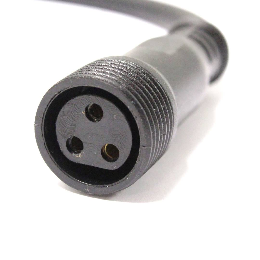 Cable DMX DMX512 XLR-IP65 3pin macho a XLR-IP65 3pin hembra 0,5m