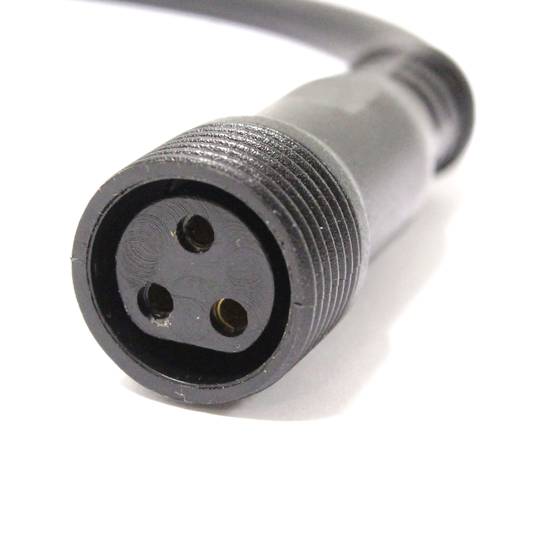 Cable DMX DMX512 XLR-IP65 3pin macho a XLR-IP65 3pin hembra 0,5m