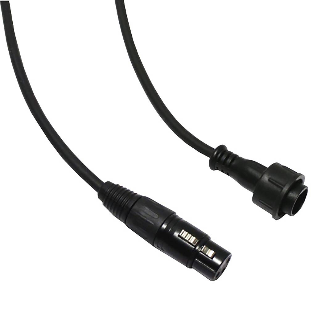 Cable DMX DMX512 XLR-IP65 3pin male to XLR 3pin female 1m