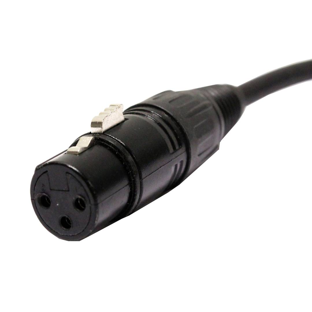 Cable DMX DMX512 XLR-IP65 3pin male to XLR 3pin female 1m