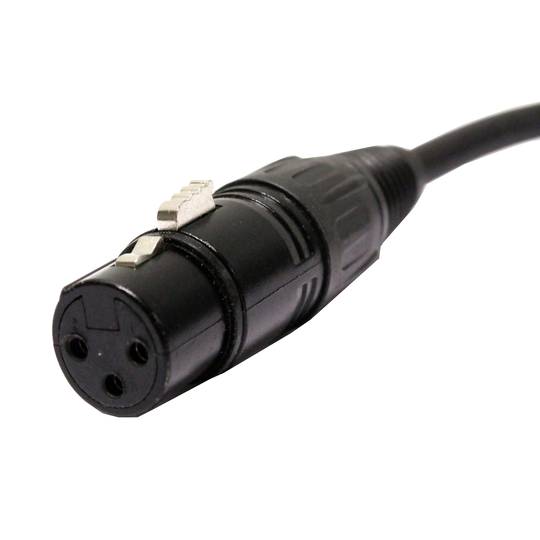 Cable DMX DMX512 XLR-IP65 3pin male to XLR 3pin female 1m